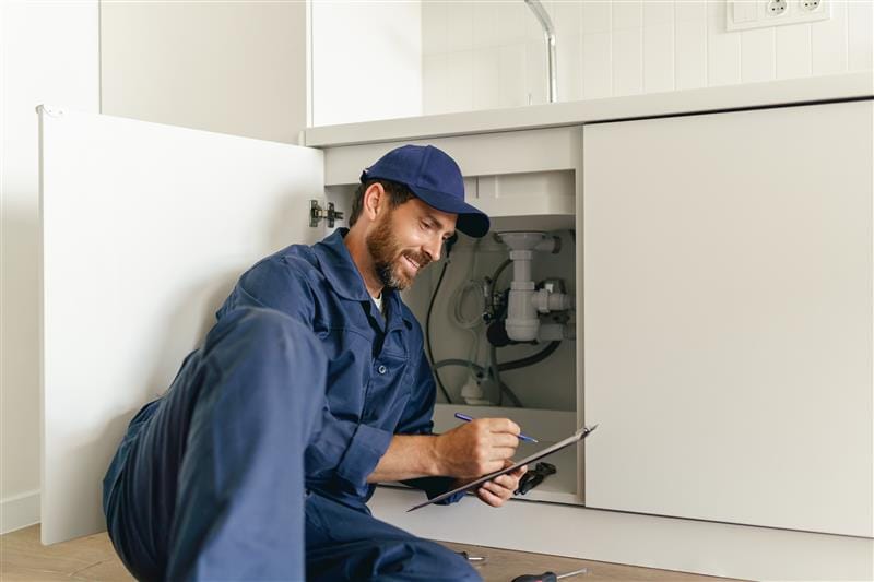 Residential plumber providing service in a Lomita home